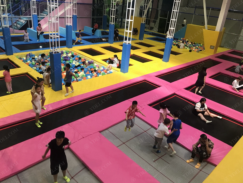 蹦床區域（yù）鳥瞰圖展示
