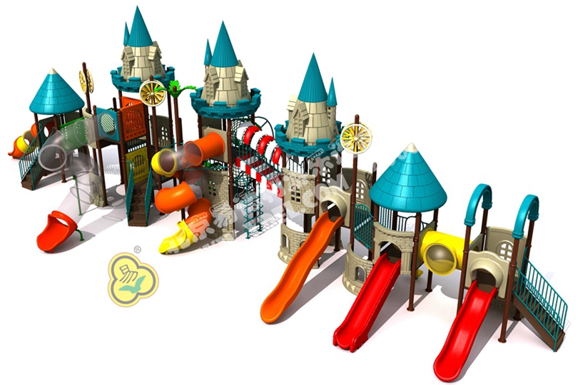 幼兒園（yuán）戶外兒童城堡滑梯（tī）