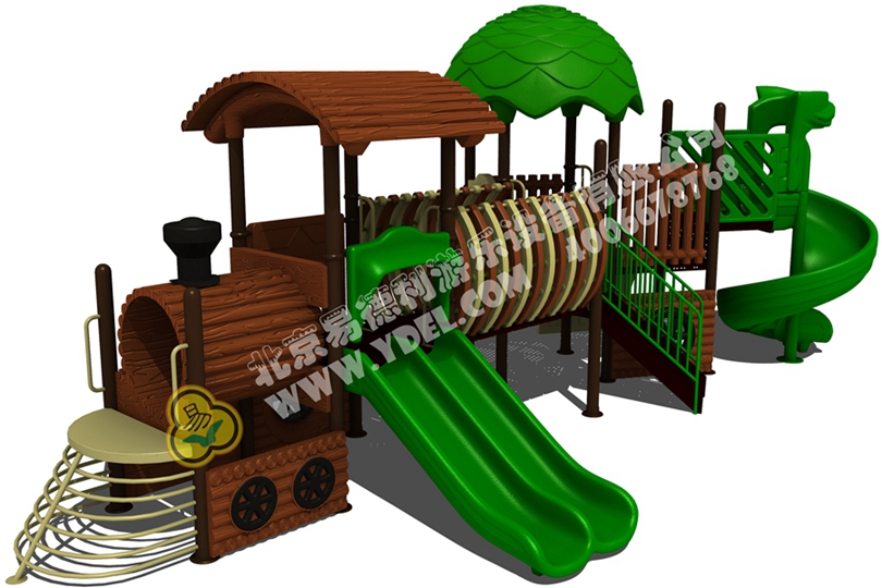 幼兒園火車（chē）頭滑梯遊樂設備一