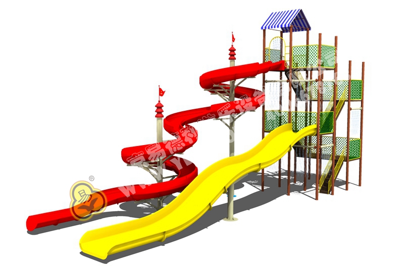 兒童戶外水（shuǐ）上（shàng）滑梯十