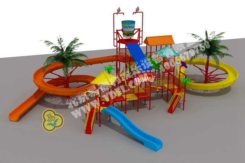 兒童（tóng）戶外水（shuǐ）上滑梯六