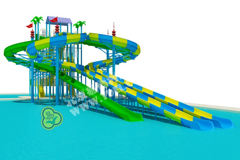 大型戶外遊樂場水上滑道（dào）設（shè）備