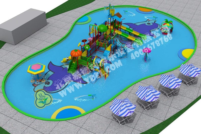 兒童水上遊樂場滑梯