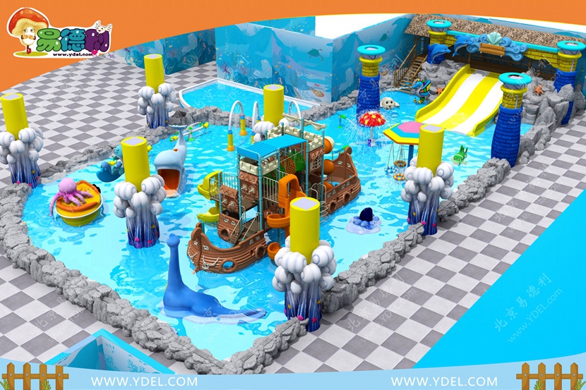 兒童水上樂園海盜船水（shuǐ）滑梯設備