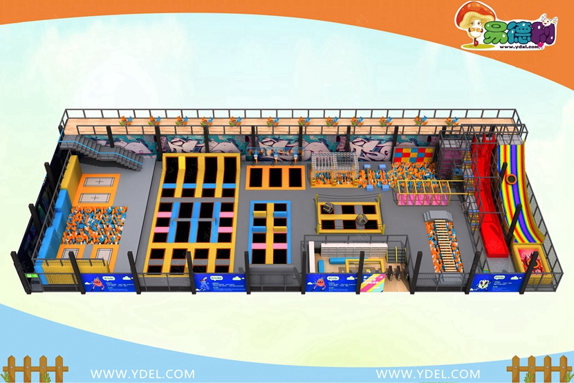 室內蹦床 - 攀岩牆