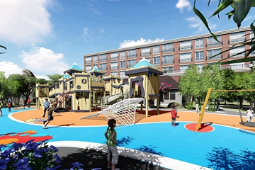 小製區戶外遊（yóu）樂設備滑梯定製